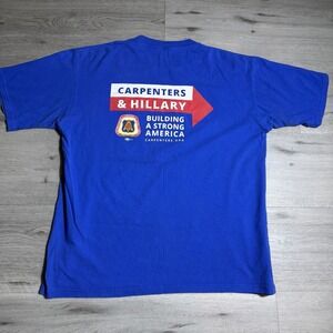 Carpenters & Hillary 2016 Union T Shirt Blue Mens Large